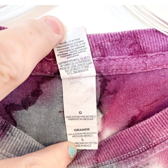 Sublime Unisex Graphic Logo Band T-Shirt Tie Dye Multi Color Sun Waves Fire sz L - Picture 5 of 7